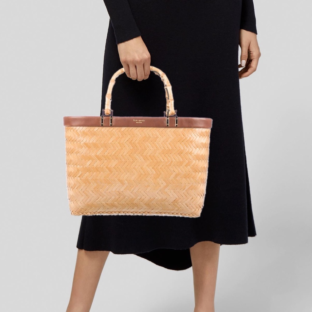Kate Spade Tan and Brown Tote Bag